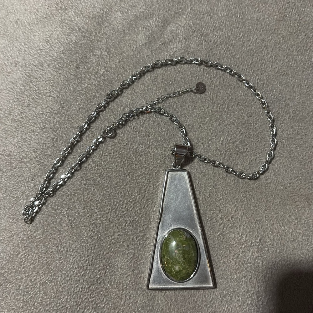 Like New Jaguar Necklace In Unakite - Picture 5 of 5